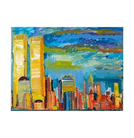 Tom Christopher, B. 1952, Skyline, Lower Manhattan