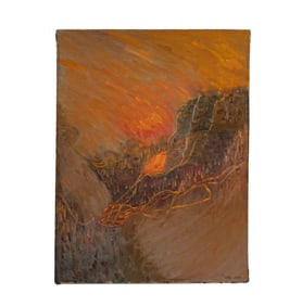 Martha Lee, 21st Century, Landscape with Lava