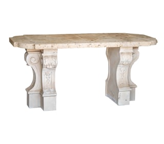 A Cast Stone Table