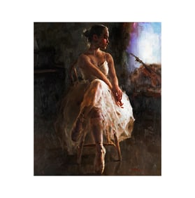 Stephen Pan, B. 1963, Seated Ballerina
