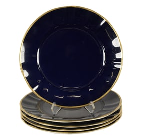 A Set of Five Anna Weatherley Porcelain Chargers