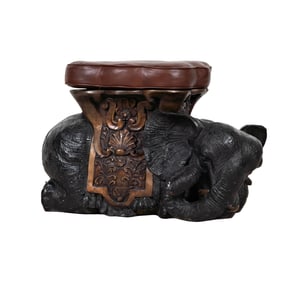 A Bronze Elephant-Form Stool