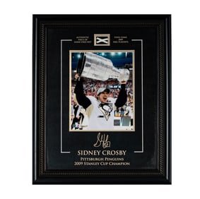 A Sidney Crosby Signed 2009 Stanley Cup Plaque