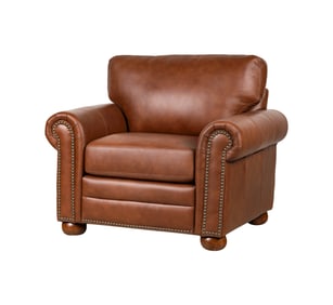 A Brown Leather Armchair
