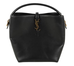 A Saint Laurent Le 37 Leather Bucket Bag