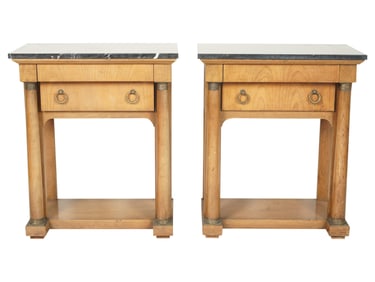 A Pair of Baker Empire-Style End Tables