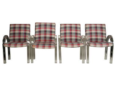 Four Charles Hollis Jones Lucite Armchairs (1 of 7)