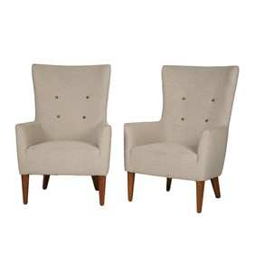 A Pair of Contemporary Wing Chairs