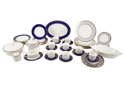 A Wedgwood Renaissance Gold Porcelain Service
