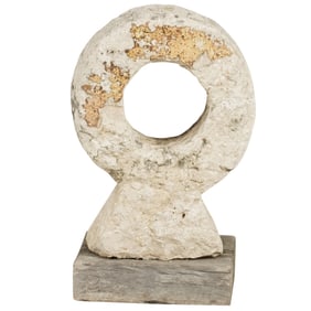 A Cast Stone Garden Sculpture