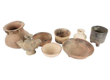 A Group of Pre-Columbian Style Pottery