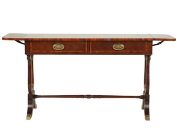 A Baker Mahogany Drop-Leaf Sofa Table