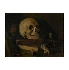 Artist Unknown: Still Life with Skull