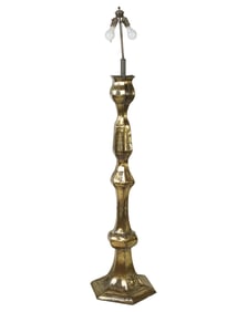 A Brass Floor Lamp
