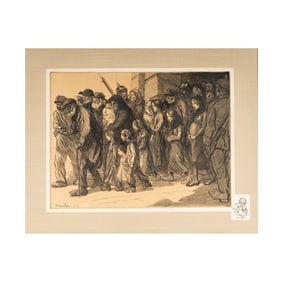 Theophile-Alexandre Steinlen,1859-1923, Les Interns - Sortie des Geoles Allemandes