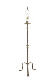 An Iron Torchiere Floor Lamp