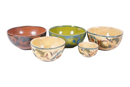 A Group of Mexican Painted Pottery