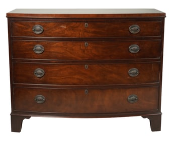A Mahogany Bowfront Chest of Drawers