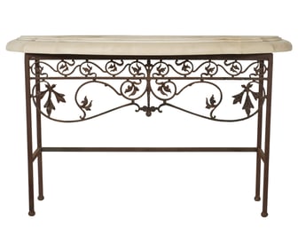 An Iron Console Table