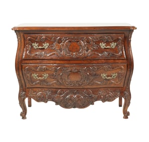 A John Widdicomb French Provincial-Style Bombe Commode