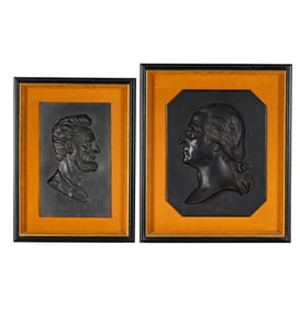 Two Relief Plaques of American Presidents