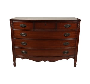 A Mahogany Bowfront Chest of Drawers