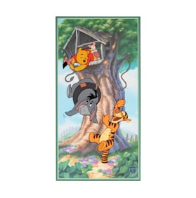 A Walt Disney Winnie the Pooh Cartoon Serigraph Cel