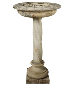 An Antique Italian Marble Bird Bath