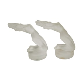 Two Lalique Glass Figures of Female Nudes