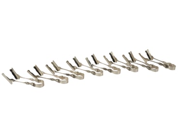 A Set of Eight Sterling Asparagus Tongs