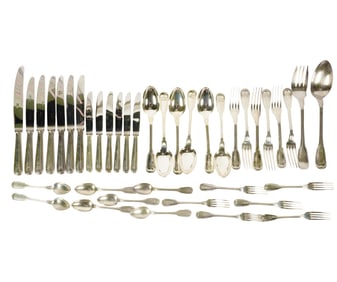 A Continental Silver-Plated Flatware Service