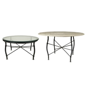 Two Iron Tables