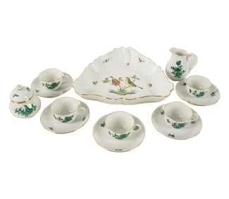 A Group of Herend and Augarten Porcelain