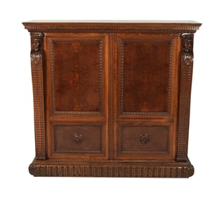 A German Renaissance Revival-Style Mahogany Bookcase