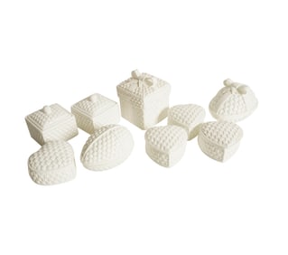 A Group of Tiffany and Co. Porcelain Trinket Boxes