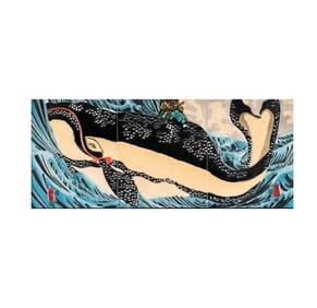 An Enamel Plaque After Utagawa Kuniyoshi
