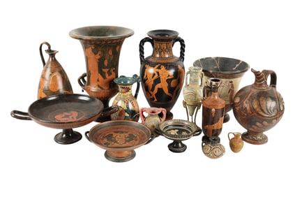 A Collection of Roman/Greek style ceramic table articles