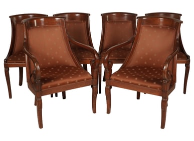 A Set of Empire-Style Dining Chairs