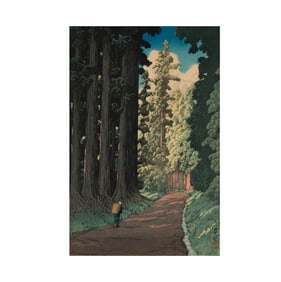 Hasui Kawase, 1883-1957, The Road to Nikko