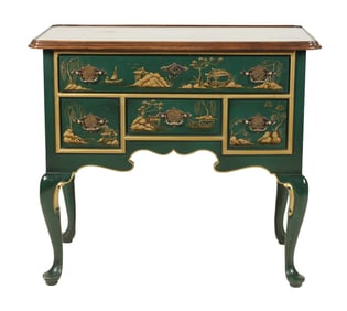 A Chinoiserie-Decorated Lowboy