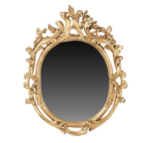 A Rococo-Style Giltwood Mirror