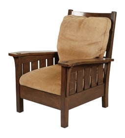 An Arts and Crafts Oak Armchair