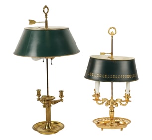 Two Bouillotte Table Lamps