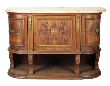 A French Marble-Top Buffet