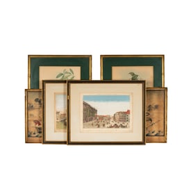 A Group of Six Antique Prints