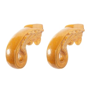 A Pair of Yellow-Glazed Temple Roof Tiles