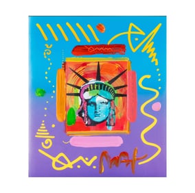 Peter Max, B. 1937, Liberty Head II