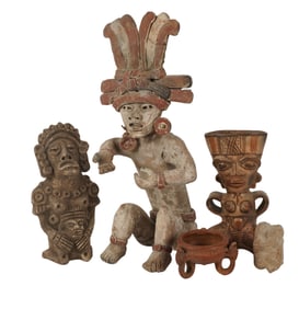 A Group of Pre-Columbian style Pottery