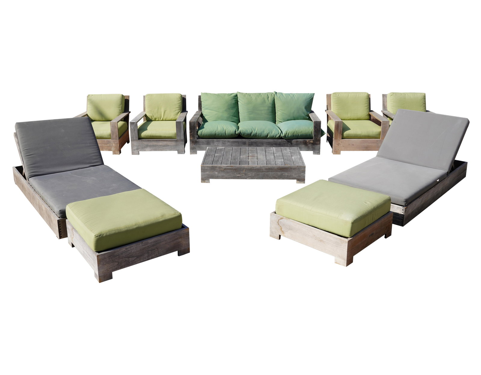 A Group of Restoration Hardware Teak Patio Furniture (1 of 20)
