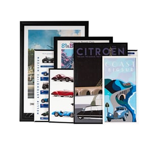 A Group of Posters from the Mullin Automotive Museum